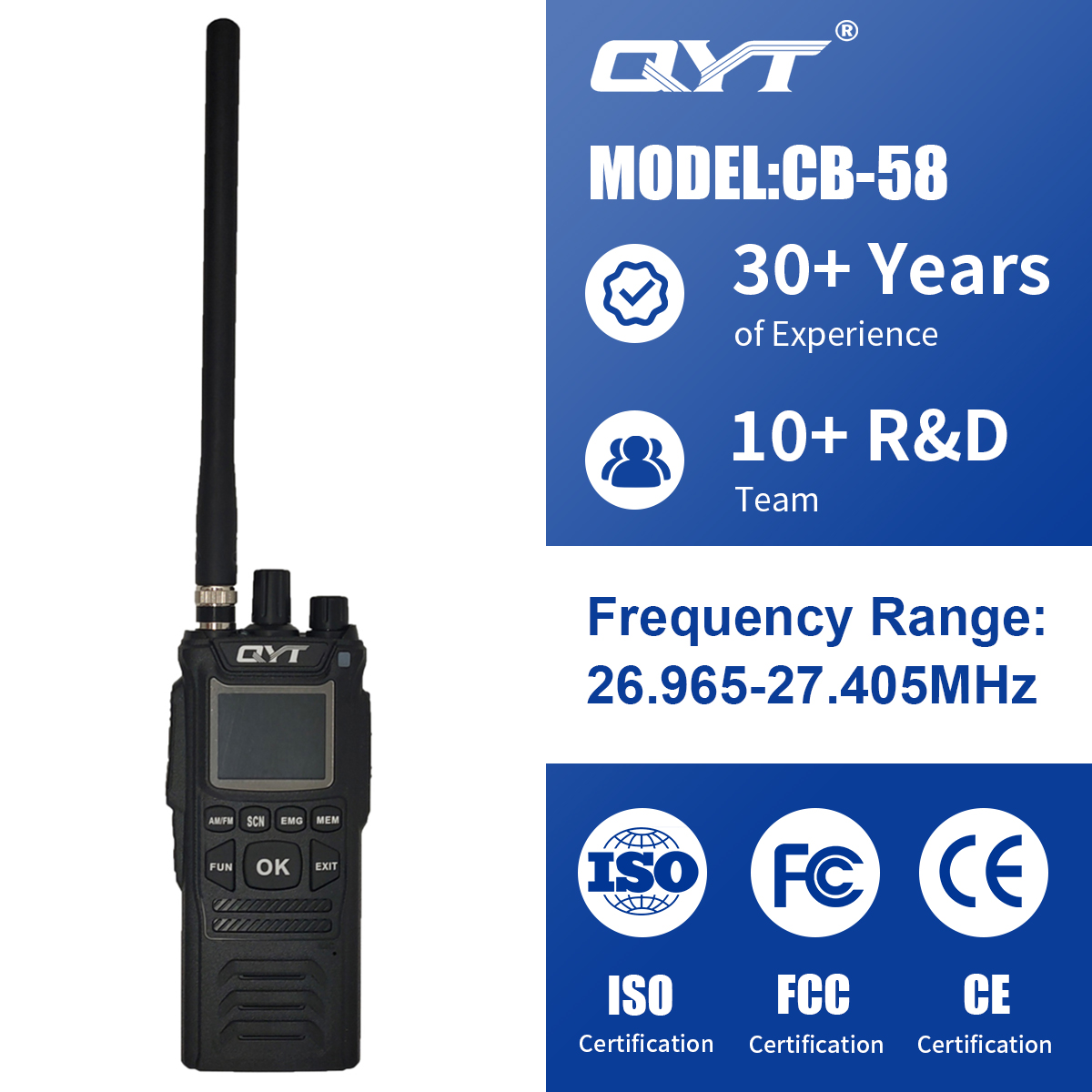 CB-58 walkie talkie CB-58 walkie talkie