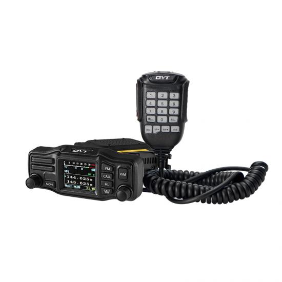 Rádio móvel de banda dupla QYT KT-M600 com tela colorida