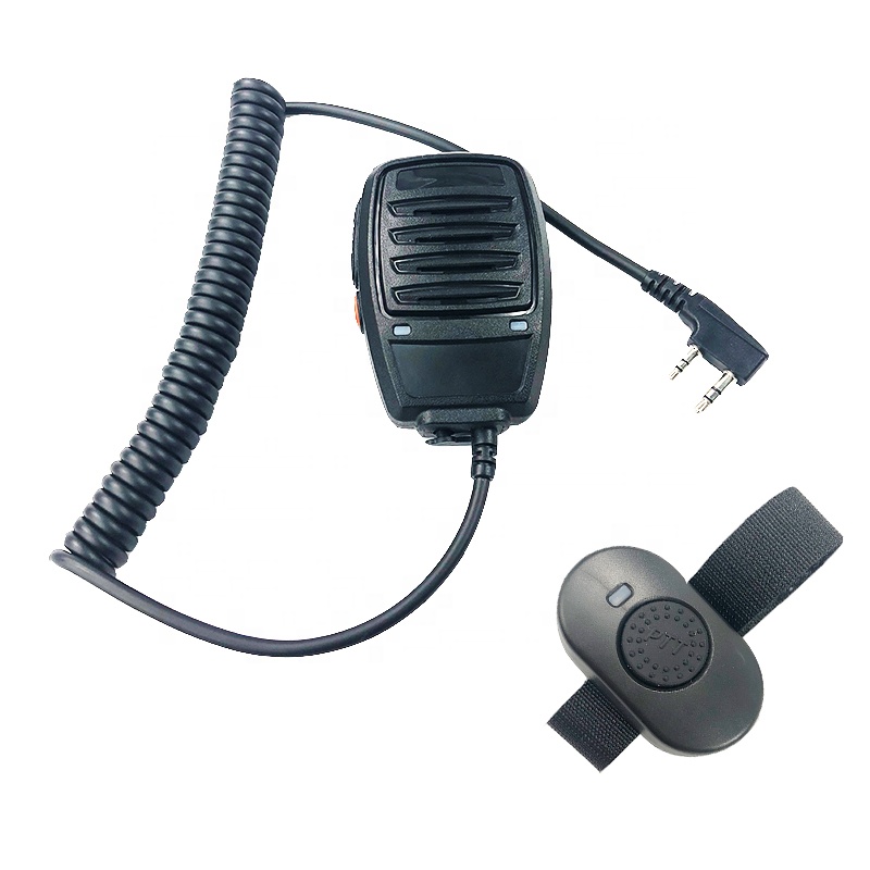 Microfone walkie talkie de ombro QYT SQ-89 com adaptador PTT sem fio para dirigir automóveis